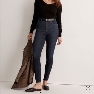 MADEWELL 10" High-Rise Skinny Jeans in Bensley Wash size 28P